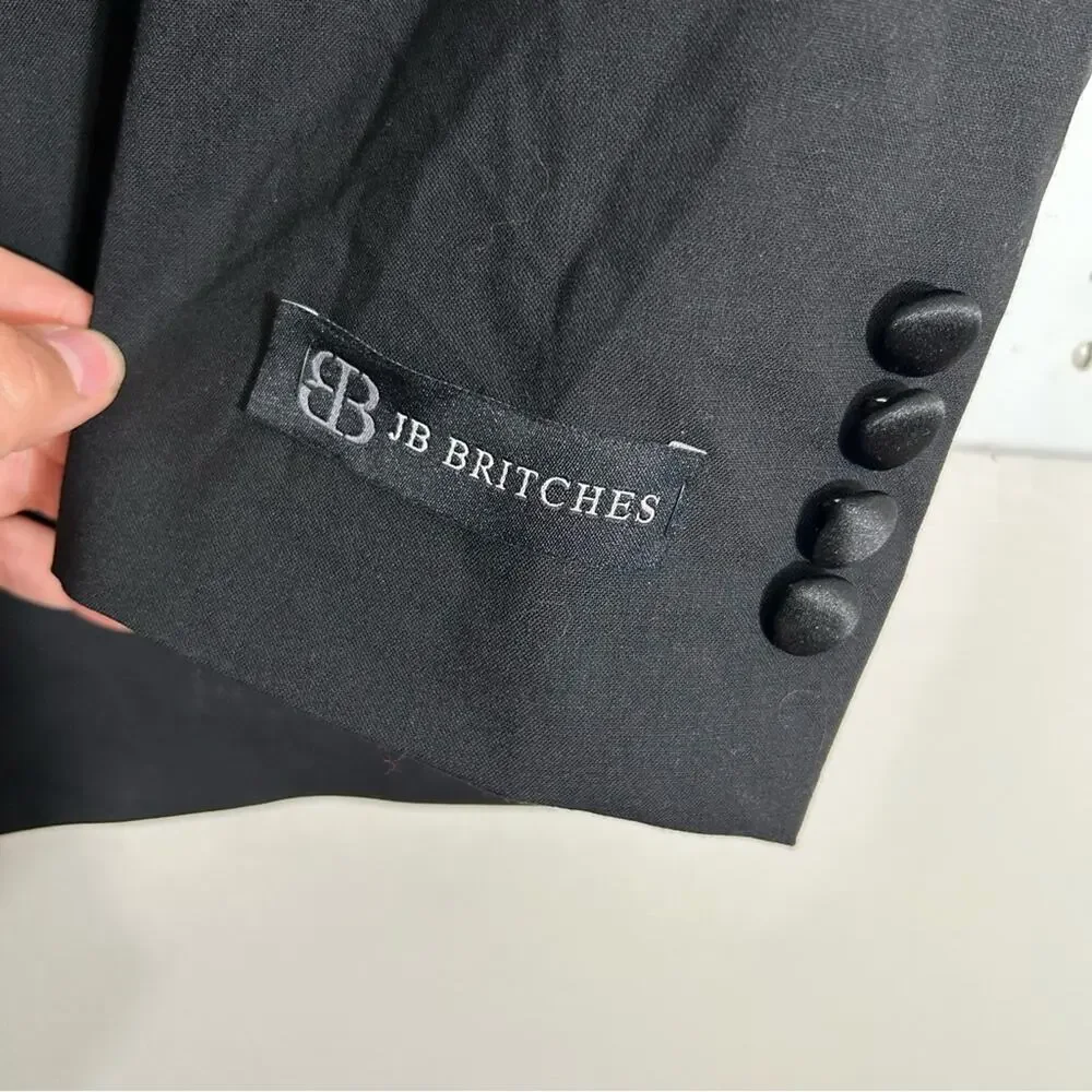 NWT‎ JB Britches Logan Black Wool Suit Jacket 44L